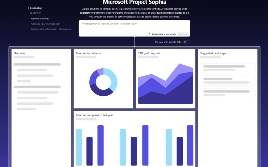 Project Sophia: Redefining Microsoft Business Applications