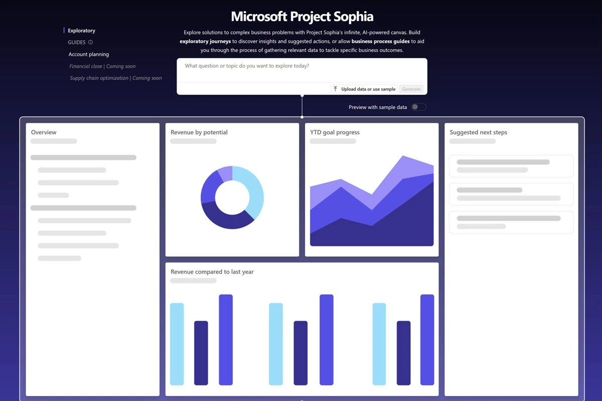 Project Sophia: Redefining Microsoft Business Applications