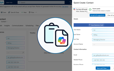 Accelerate Dynamics 365 Record Creation with Smart Paste Form Fill